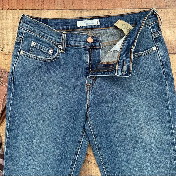 LEVIS 505 Straight Leg Jeans, Classic 5 Pocket Style - Picture 8 of 13